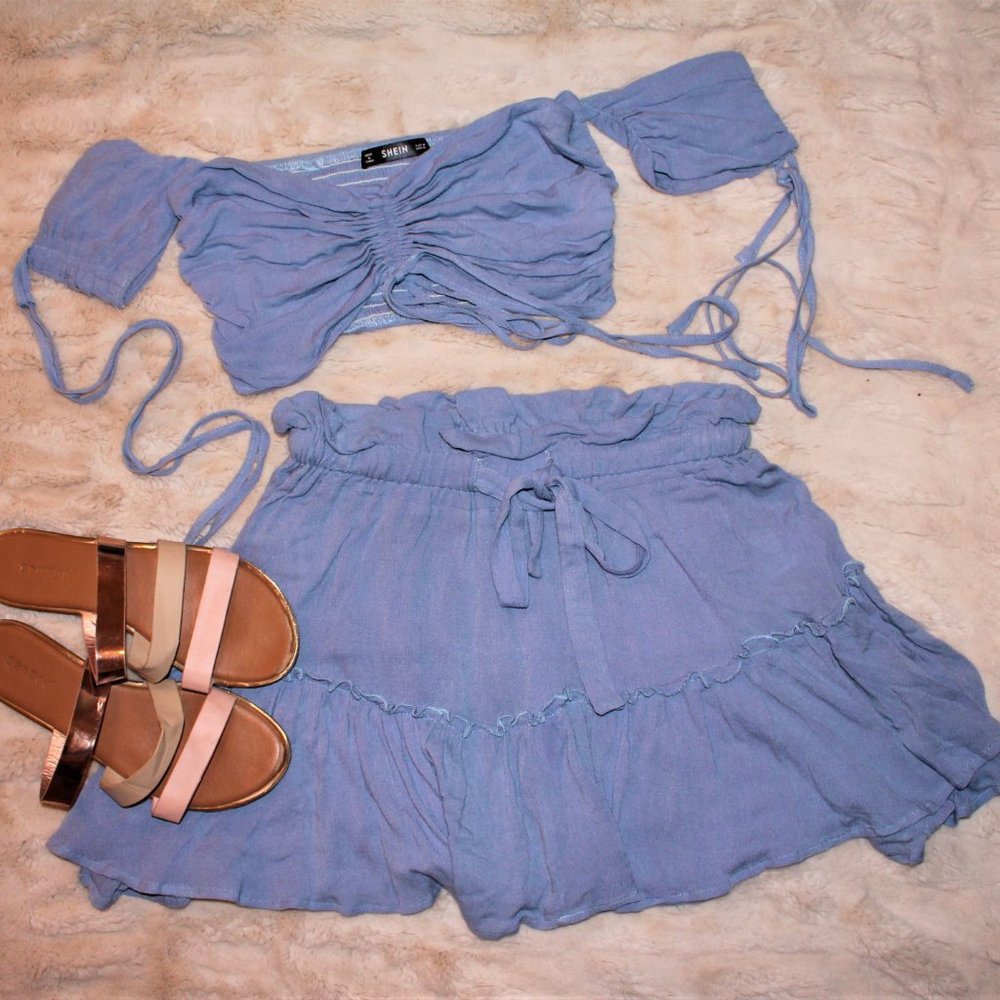 Flat, multi colored, summer sandals